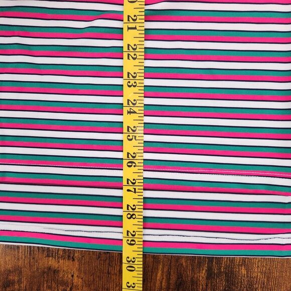 New Greyson Mens‎ Golf Polo Maniwaki Arctic Green/Pink/White Striped XL NWT - Picture 10 of 10
